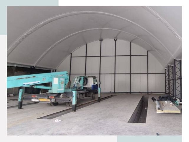 Внутреннее оснащение ангаров в Тулуне