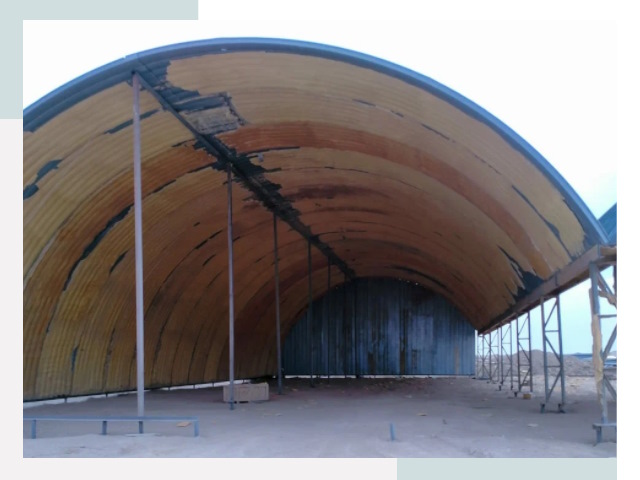 Реконструкция ангаров в Тулуне