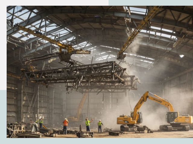 Демонтаж ангаров в Тулуне от 647 руб. за м²