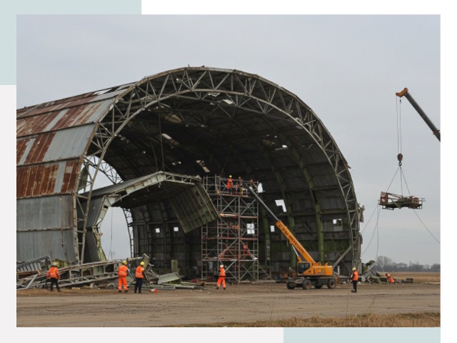 Демонтаж ангаров в Тулуне